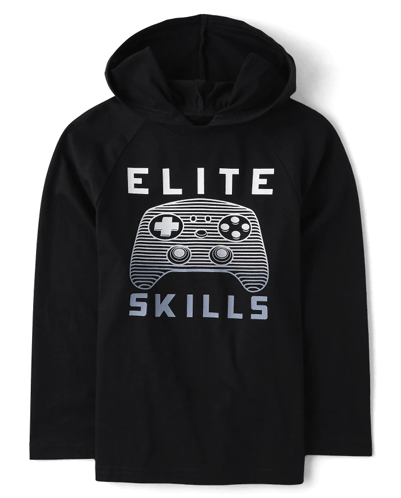 Boys Graphic Hooded Top