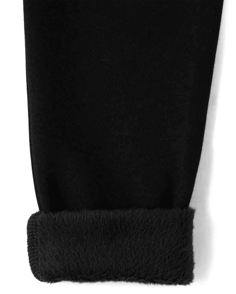 Girls Velboa High Rise Cozy Leggings