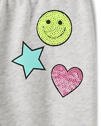 Girls Graphic French Terry Jogger Pants