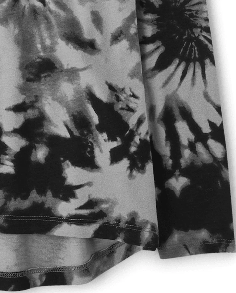 Girls Tie Dye High-Low Top 2-Pack