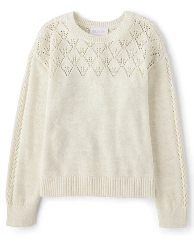 Girls Cable Knit Sweater