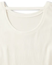 Girls Graphic Cut Out Top