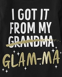 Baby And Toddler Girls Glamma Graphic Tee