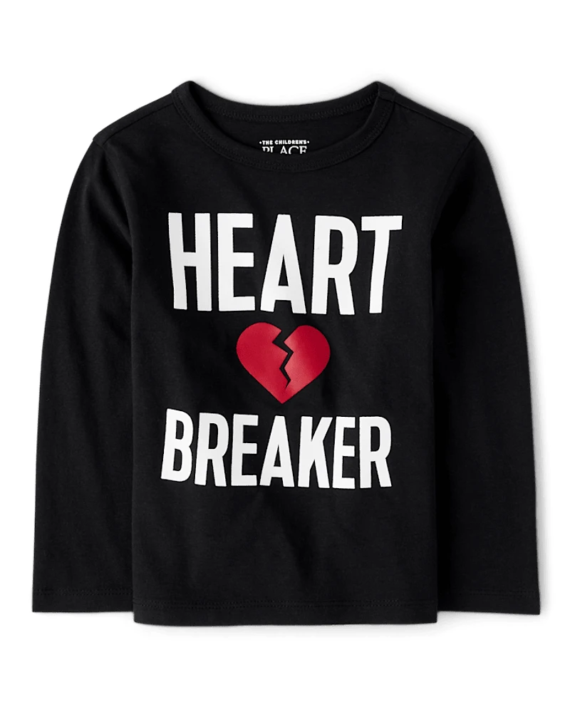 Baby And Toddler Boys Heart Breaker Graphic Tee
