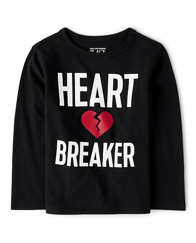 Baby And Toddler Boys Heart Breaker Graphic Tee