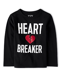 Baby And Toddler Boys Heart Breaker Graphic Tee
