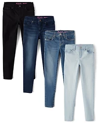 Girls Skinny Jeans 4-Pack