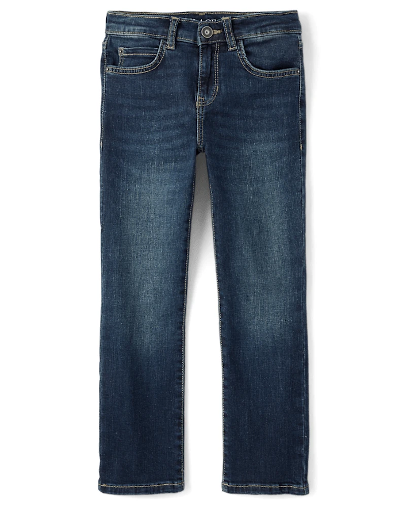 Boys Stretch Straight Jeans - Husky