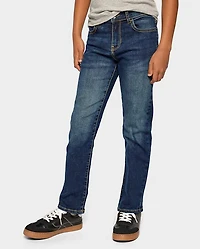 Boys Stretch Straight Jeans - Husky