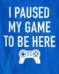 Boys Paused Game Graphic Tee