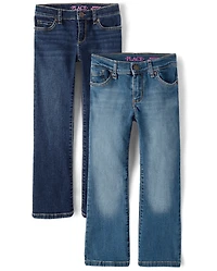 Girls Bootcut Jeans 2-Pack