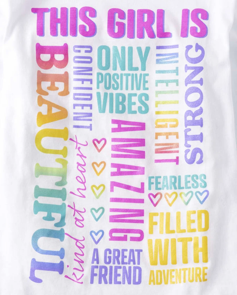 Girls This Girl Is Beautiful Graphic Tee