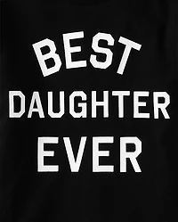 T-shirt graphique « Meilleure fille de tous les temps » pour filles