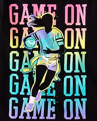 Girls Flag Football Graphic Tee