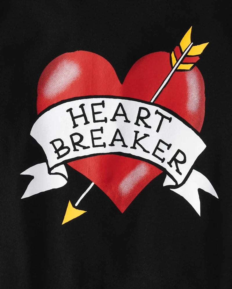 Boys Valentine's Day Heartbreaker Graphic Tee