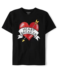 Boys Valentine's Day Heartbreaker Graphic Tee