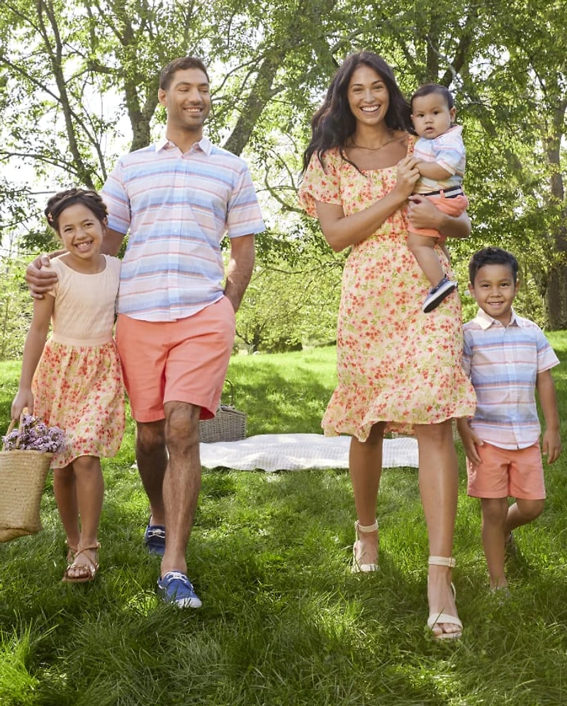 Womens Mommy And Me Floral Georgette Tiered Dress