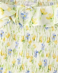 Womens Mommy And Me Floral Smocked Dress