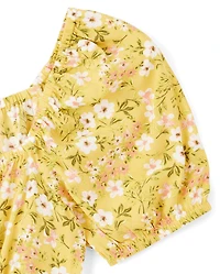 Womens Mommy And Me Floral Tiered Dress