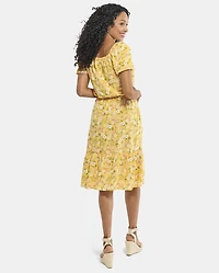 Womens Mommy And Me Floral Tiered Dress