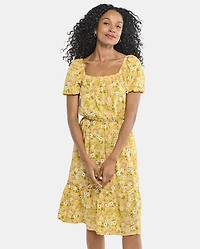 Womens Mommy And Me Floral Tiered Dress