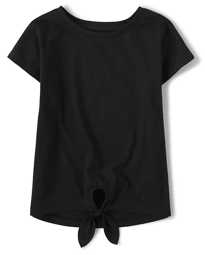 Girls Tie-Front Top