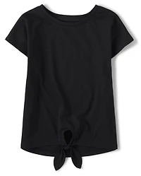 Girls Tie-Front Top