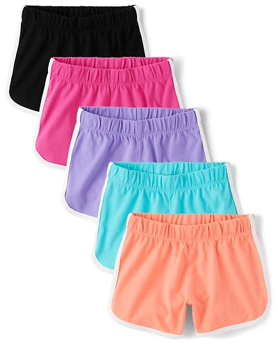 Girls Dolphin Shorts 5-Pack