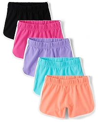 Girls Dolphin Shorts 5-Pack