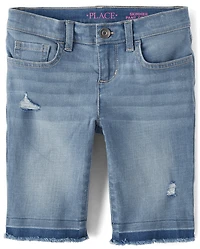 Short en jean pour fille