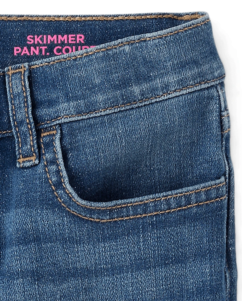 Girls Denim Skimmer Shorts