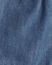 Girls Chambray Pull On Shorts