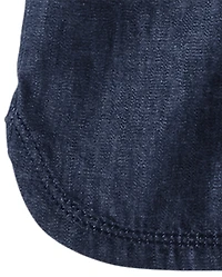 Girls Chambray Pull On Shorts