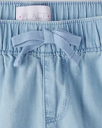 Short en chambray pour filles