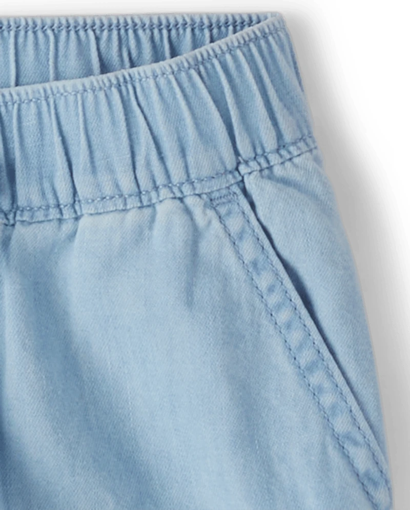 Short en chambray pour filles