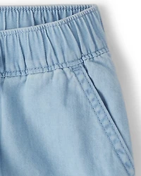 Short en chambray pour filles