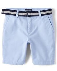 Boys Belted Chino Shorts