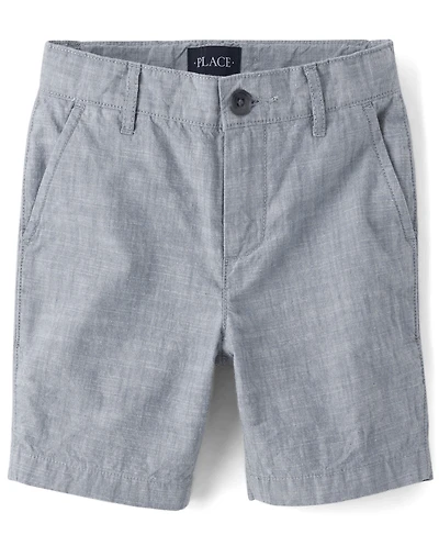 Boys Textured Chino Shorts