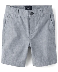 Boys Textured Chino Shorts