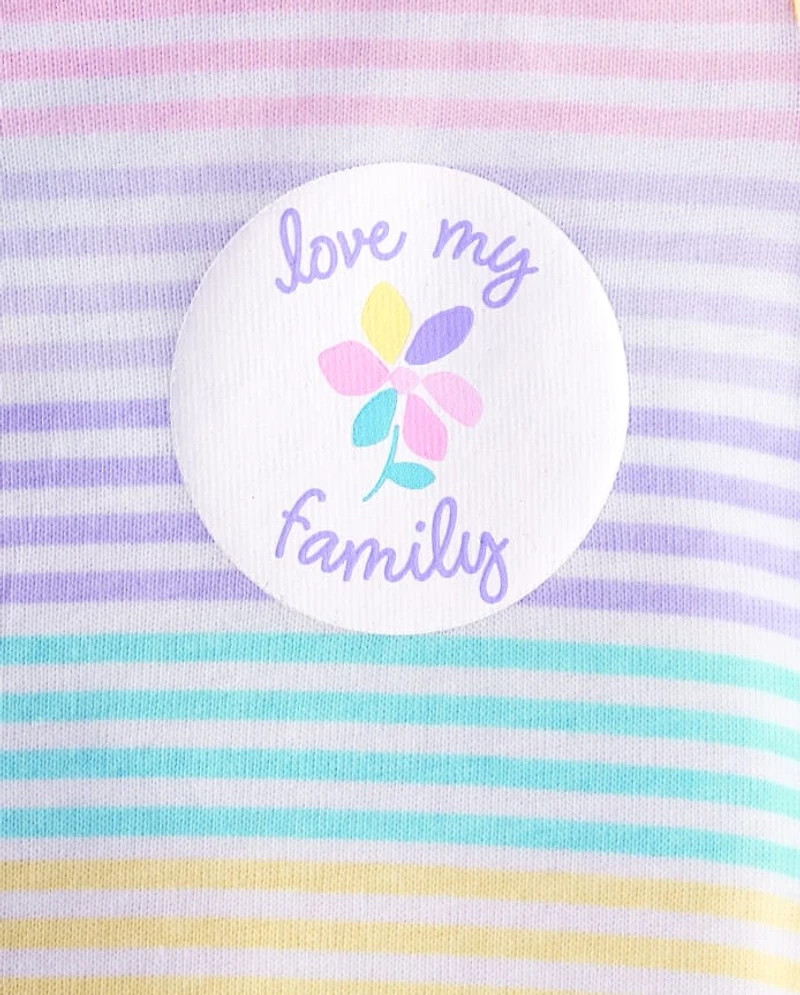 Baby And Toddler Girls Floral Snug Fit Cotton Footed One Piece Pajamas 2-Pack