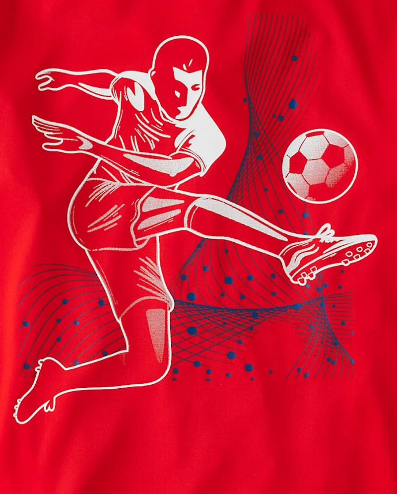 Boys Graphic Performance Top