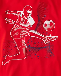 Boys Graphic Performance Top