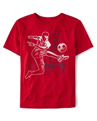 Boys Graphic Performance Top