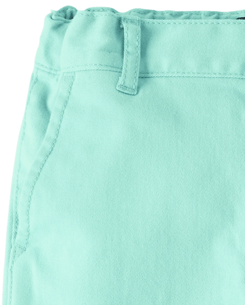 Pantalon chino skinny stretch pour uniforme de bébé et petit garçon