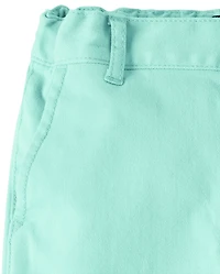 Pantalon chino skinny stretch pour uniforme de bébé et petit garçon