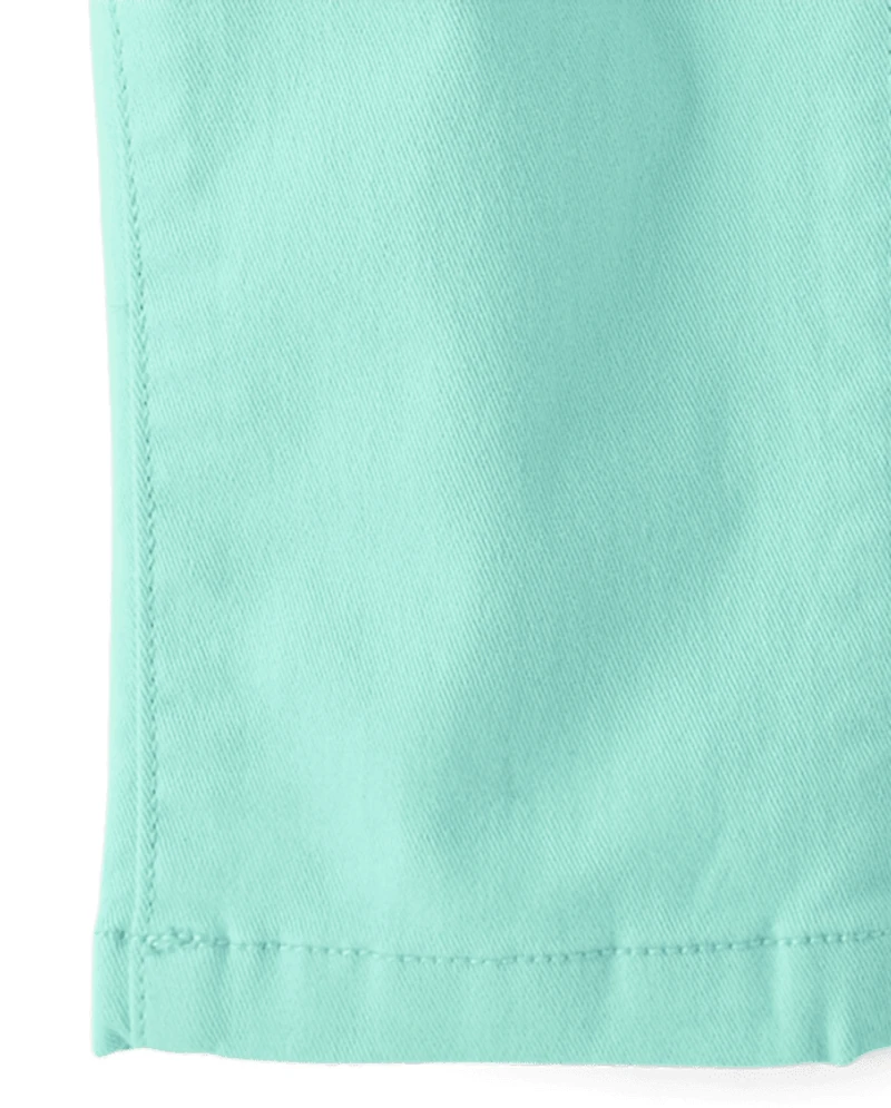 Pantalon chino skinny stretch pour uniforme de bébé et petit garçon