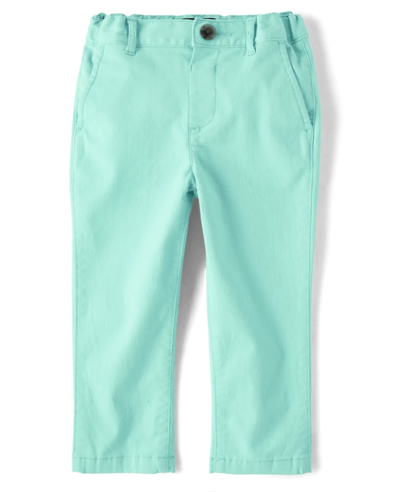 Baby And Toddler Boys Uniform Stretch Skinny Chino Pants