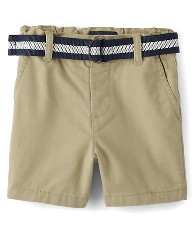 Baby And Toddler Boys Belted Chino Shorts