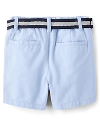 Baby And Toddler Boys Belted Chino Shorts