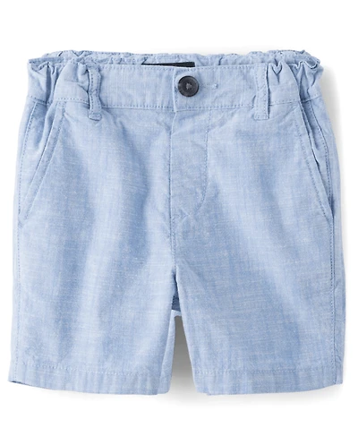 Baby And Toddler Boys Textured Chino Shorts